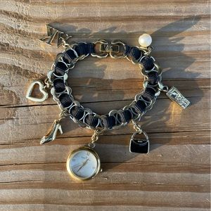 *SOLD* Anne Klein Y2K Charm Bracelet